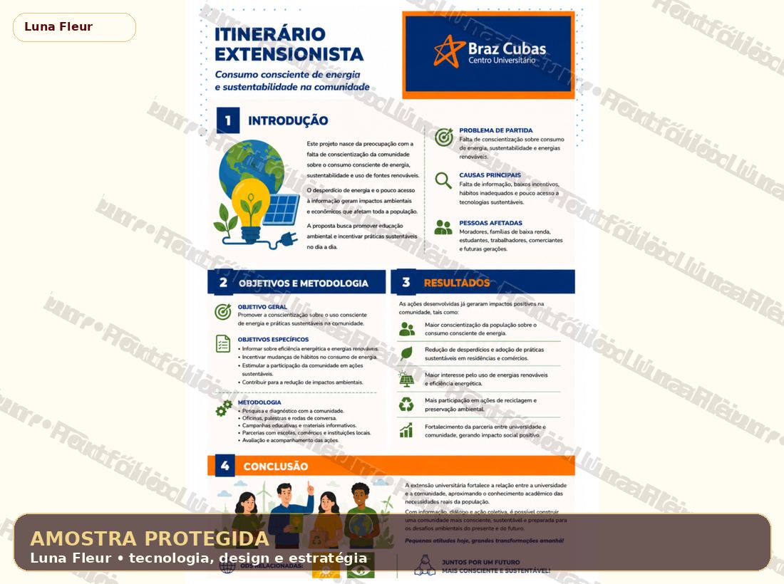 Amostra protegida de banner extensionista