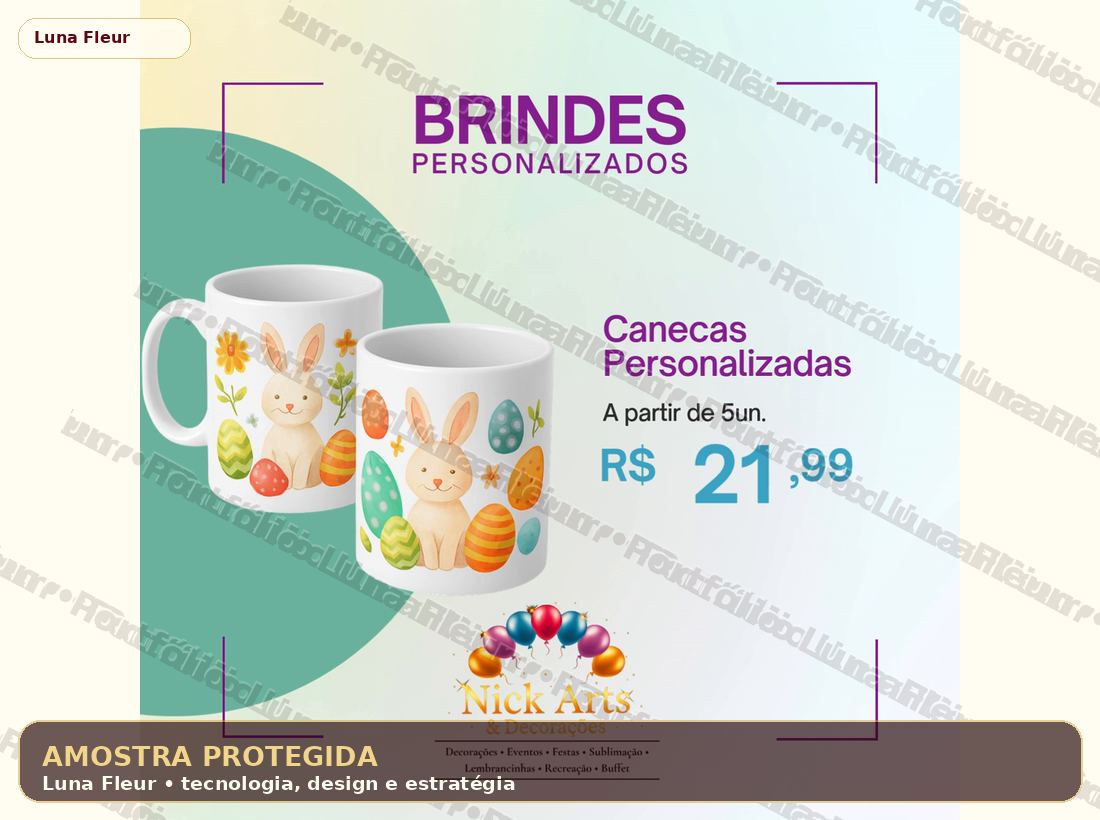 Amostra protegida de thumbnail de vídeo para encartes de canecas